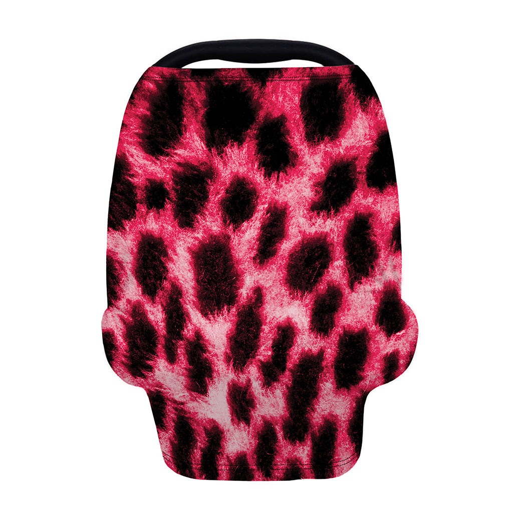 Hot Pink And Black Cheetah Print Baby Seat Cover