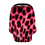 Hot Pink And Black Cheetah Print Baby Seat Cover