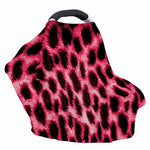 Hot Pink And Black Cheetah Print Baby Seat Cover