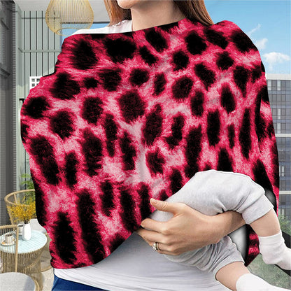 Hot Pink And Black Cheetah Print Baby Seat Cover