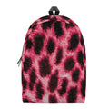 Hot Pink And Black Cheetah Print School Backpack