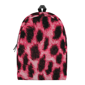 Hot Pink And Black Cheetah Print Backpack