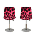 Hot Pink And Black Cheetah Print Bar Stool Covers