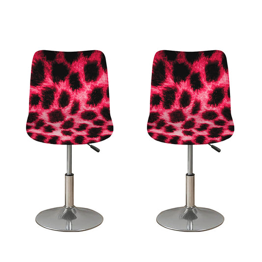 Hot Pink And Black Cheetah Print Bar Stool Covers