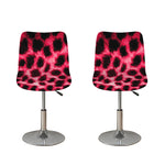 Hot Pink And Black Cheetah Print Bar Stool Covers