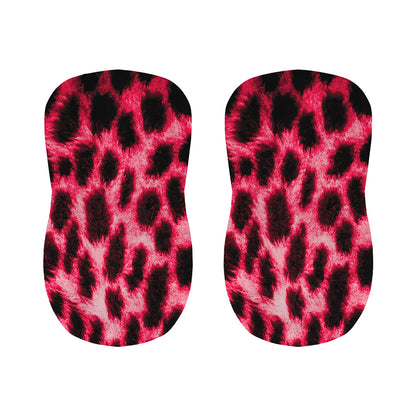 Hot Pink And Black Cheetah Print Bar Stool Covers
