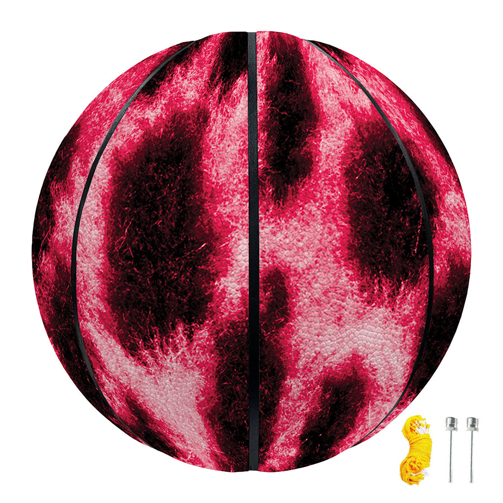Hot Pink And Black Cheetah Print Basketball
