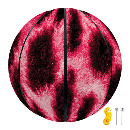 Hot Pink And Black Cheetah Print Basketball