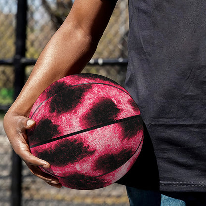 Hot Pink And Black Cheetah Print Basketball