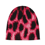 Hot Pink And Black Cheetah Print Beanie