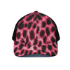 Hot Pink And Black Cheetah Print Black Mesh Trucker Cap