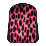 Hot Pink And Black Cheetah Print Casual Backpack