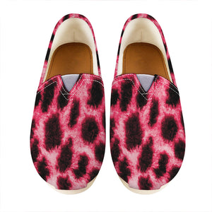 Hot Pink And Black Cheetah Print Casual Shoes