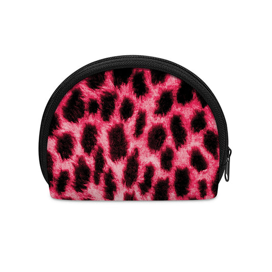 Hot Pink And Black Cheetah Print Coin Purse