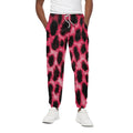Hot Pink And Black Cheetah Print Cotton Sweatpants