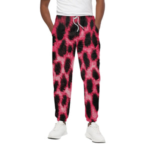 Hot Pink And Black Cheetah Print Cotton Pants