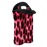 Hot Pink And Black Cheetah Print Double Neoprene Wine Tote
