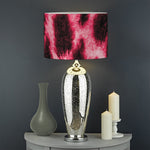 Hot Pink And Black Cheetah Print Drum Lamp Shade