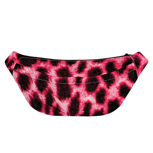 Hot Pink And Black Cheetah Print Fanny Pack