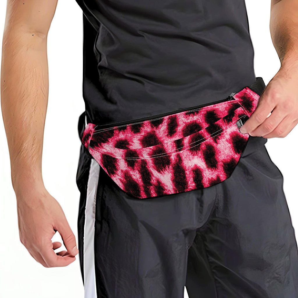 Hot Pink And Black Cheetah Print Fanny Pack