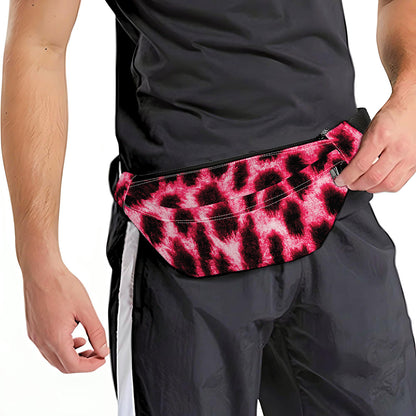 Hot Pink And Black Cheetah Print Fanny Pack
