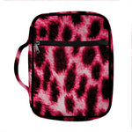 Hot Pink And Black Cheetah Print Front Pocket Bible Bag