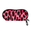 Hot Pink And Black Cheetah Print Glasses Case