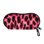 Hot Pink And Black Cheetah Print Glasses Case