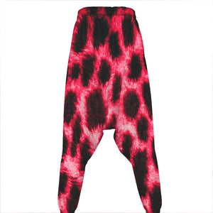 Hot Pink And Black Cheetah Print Hammer Pants