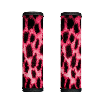 Hot Pink And Black Cheetah Print Handle Covers