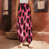 Hot Pink And Black Cheetah Print Harem Pants