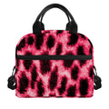 Hot Pink And Black Cheetah Print Insulated Lunch Bag