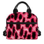 Hot Pink And Black Cheetah Print Insulated Lunch Bag