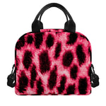 Hot Pink And Black Cheetah Print Insulated Lunch Bag