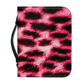 Hot Pink And Black Cheetah Print Leather Bible Cover