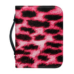 Hot Pink And Black Cheetah Print Leather Bible Cover
