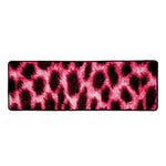 Hot Pink And Black Cheetah Print Long Kitchen Mat