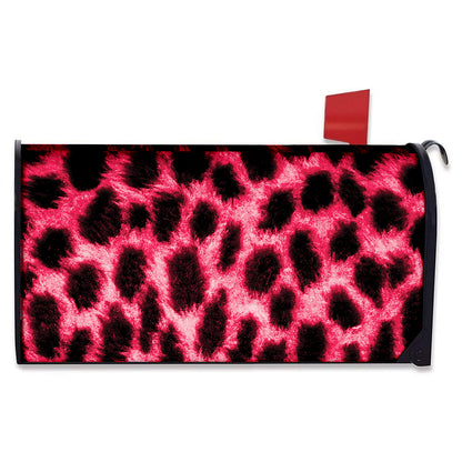 Hot Pink And Black Cheetah Print Mailbox Cover
