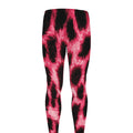 Hot Pink And Black Cheetah Print Men's Leggings