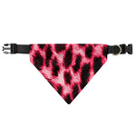 Hot Pink And Black Cheetah Print Over The Collar Dog Bandana