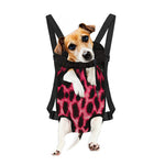 Hot Pink And Black Cheetah Print Pet Carrier Backpack