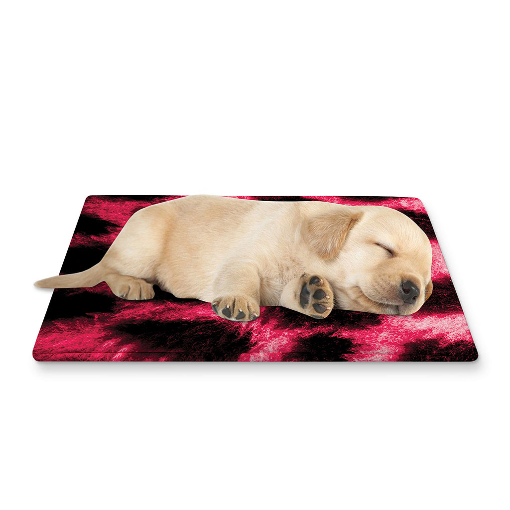 Hot Pink And Black Cheetah Print Pet Cooling Mat Cover