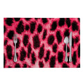 Hot Pink And Black Cheetah Print Placemat