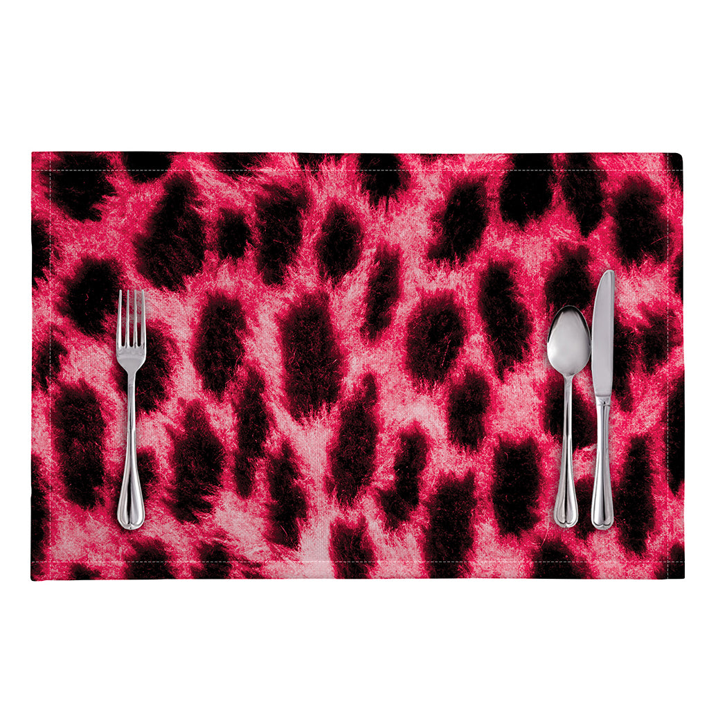 Hot Pink And Black Cheetah Print Placemat