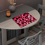 Hot Pink And Black Cheetah Print Placemat