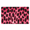 Hot Pink And Black Cheetah Print Polyester Doormat