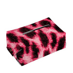 Hot Pink And Black Cheetah Print Rectangle Tissue Box Cover