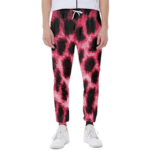 Hot Pink And Black Cheetah Print Scuba Joggers