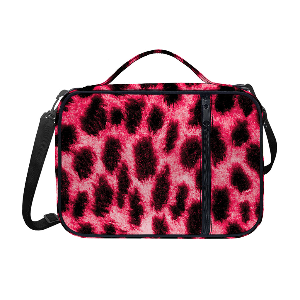 Hot Pink And Black Cheetah Print Shoulder Strap Bible Bag