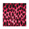 Hot Pink And Black Cheetah Print Silk Bandana